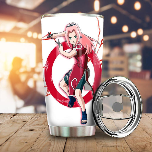 Sasuke And Sakura Tumbler Cup Custom For Anime Fans - Gearcarcover - 2