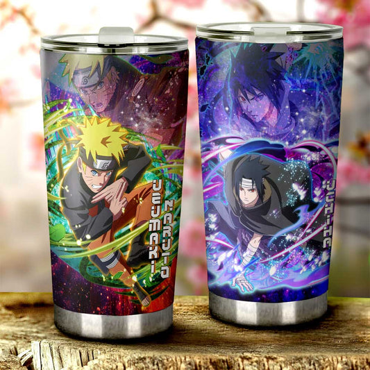 Sasuke And Tumbler Cup Custom Characters Car Interior Accessories - Gearcarcover - 2