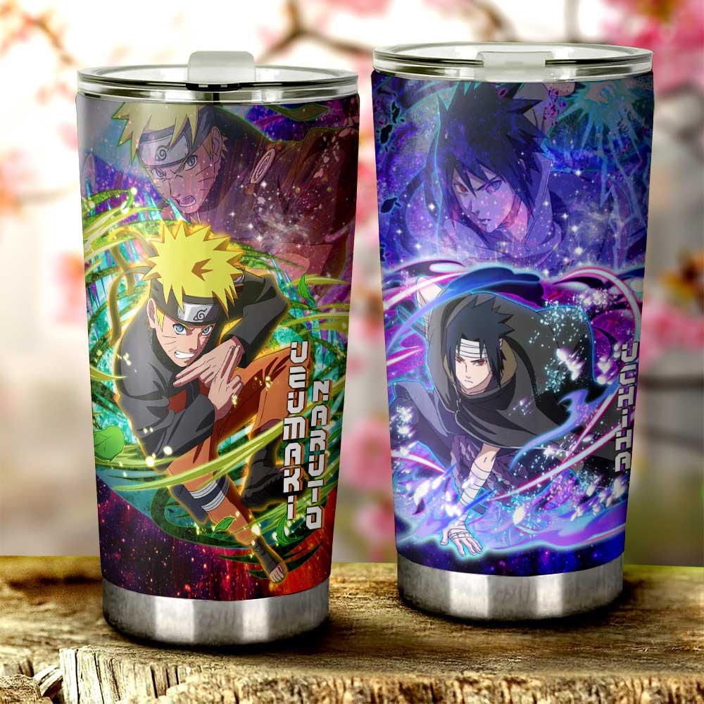 Sasuke And Tumbler Cup Custom Characters Car Interior Accessories - Gearcarcover - 2