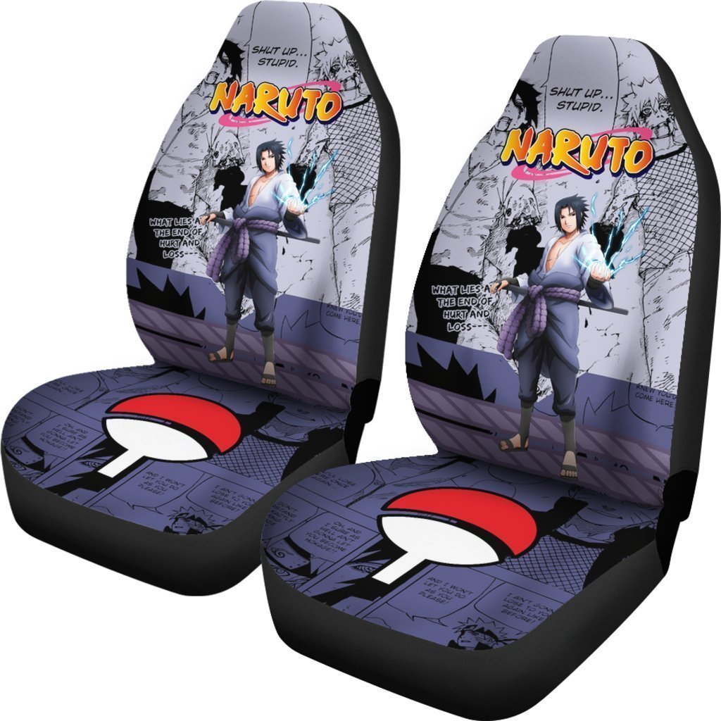 Sasuke Car Seat Covers Custom Manga Anime Car Accessories - Gearcarcover - 2