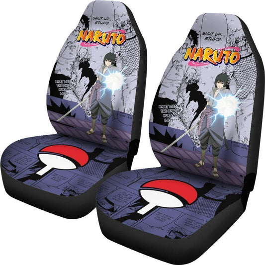 Sasuke Chidori Car Seat Covers Custom Manga Anime Car Accessories - Gearcarcover - 2