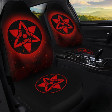 Sasuke Etenal Mangekyou Car Seat Covers Custom Sharingan Anime Car Accessories - Gearcarcover - 1