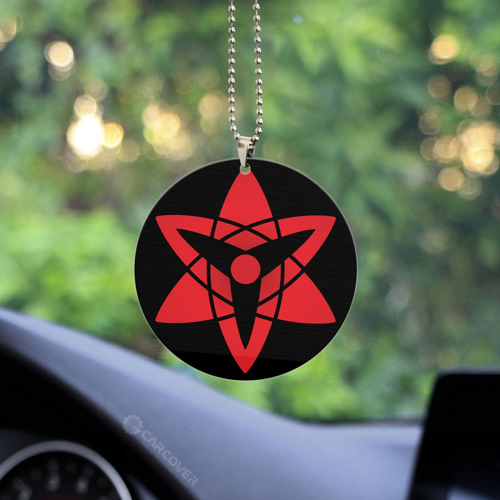 Sasuke Eternal Mangekyou Ornament Custom Anime Car Interior Accessories - Gearcarcover - 2