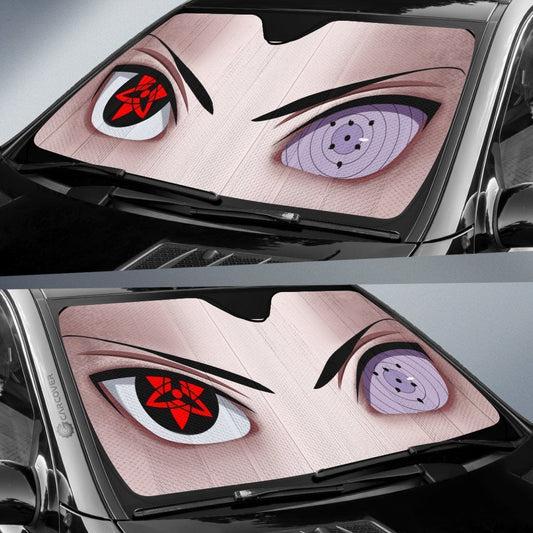 Sasuke Eyes Car Sunshade Mangekyou Rinnegan Custom Anime Eyes Car Accessories - Gearcarcover - 2