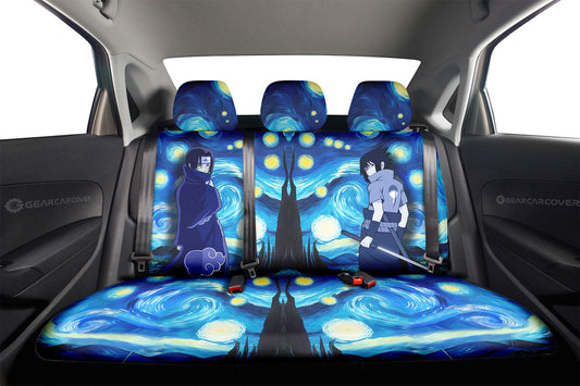 Sasuke Itachi Car Back Seat Covers Custom Starry Night Styles - Gearcarcover - 2