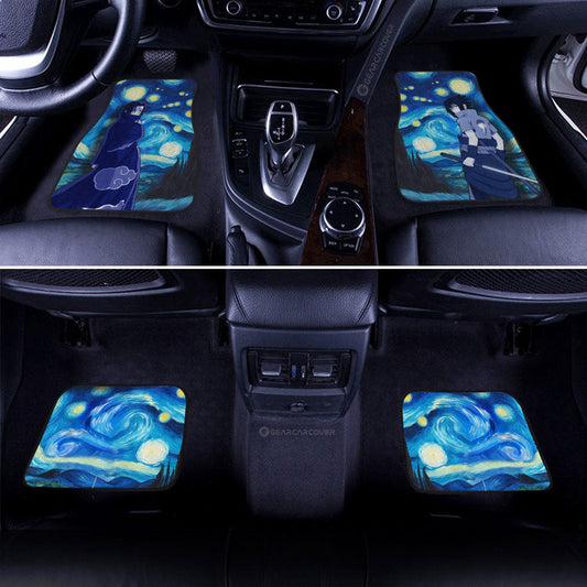 Sasuke Itachi Car Floor Mats Custom Starry Night Styles - Gearcarcover - 2