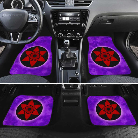 Sasuke Mangekyo Sharingan Car Floor Mats Custom Anime Tie Dye Style - Gearcarcover - 2