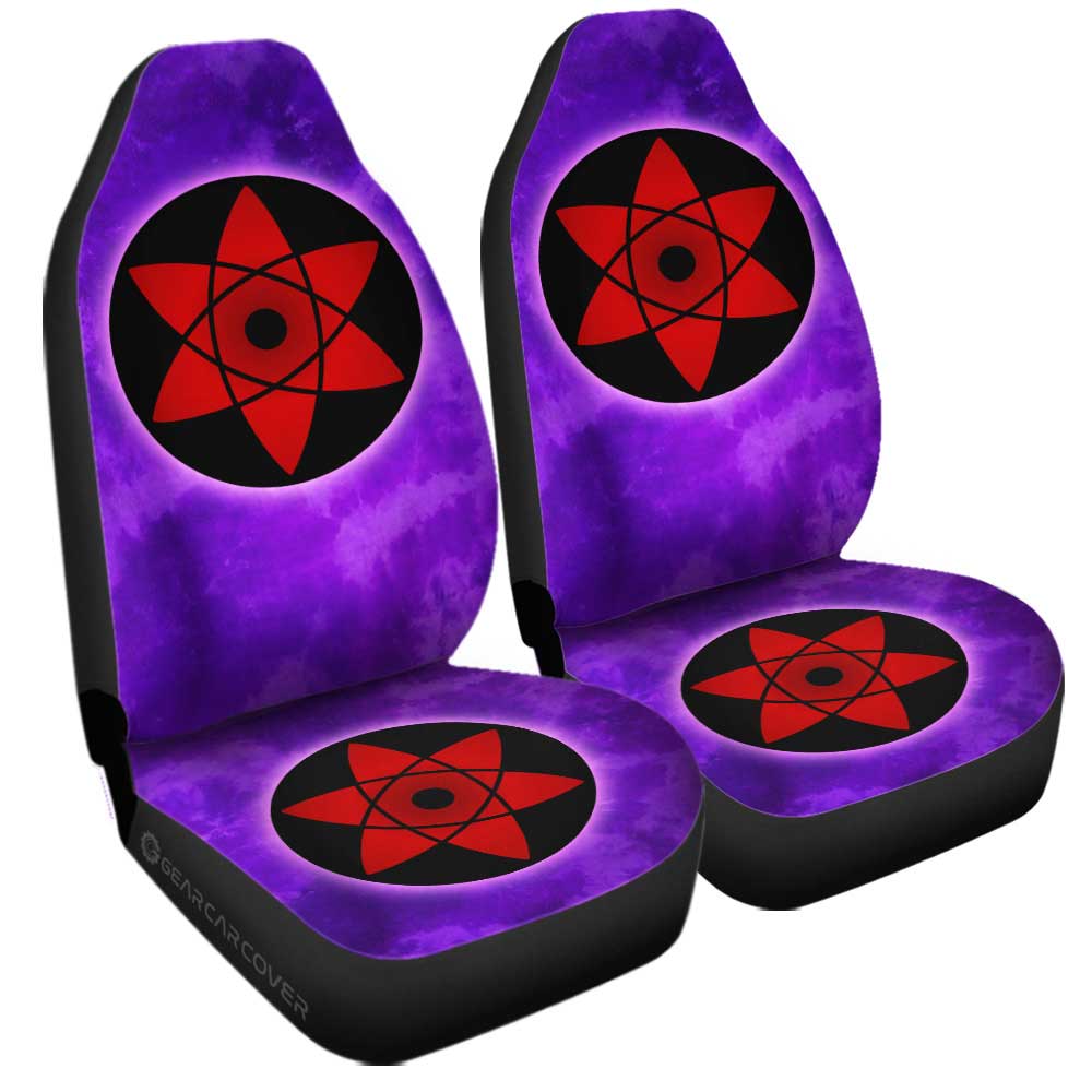 Sasuke Mangekyo Sharingan Car Seat Covers Custom Anime Tie Dye Style - Gearcarcover - 3