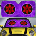 Sasuke Mangekyo Sharingan Car Sunshade Custom Anime Tie Dye Style - Gearcarcover - 1