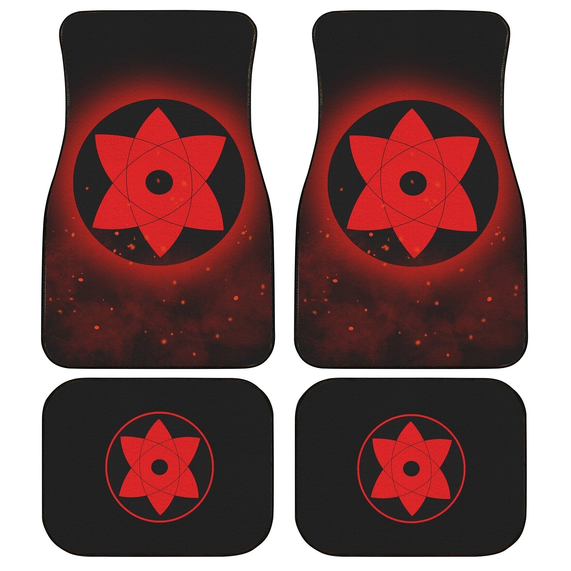 Sasuke Mangekyou Car Floor Mats Custom Sharingan Anime Car Accessories - Gearcarcover - 1