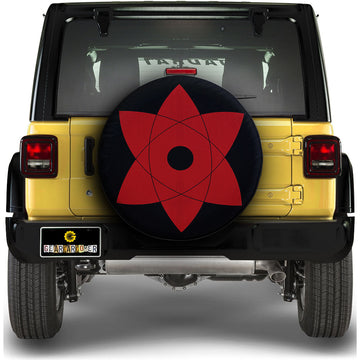 Sasuke Mangekyou Spare Tire Covers Custom Anime Car Accessories - Gearcarcover - 1