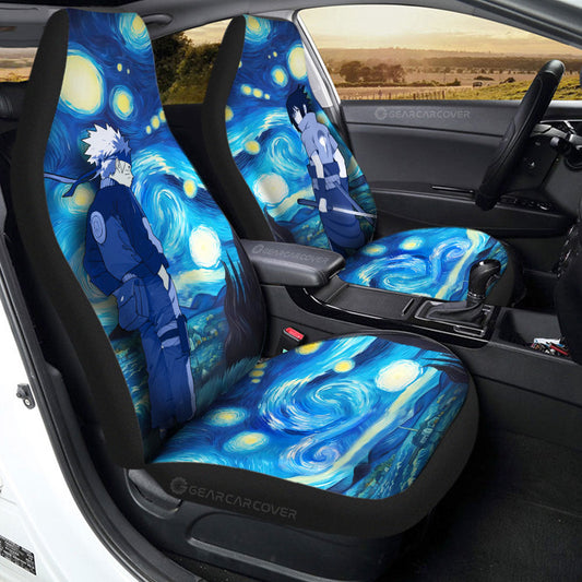 Sasuke Naruto Car Seat Covers Custom Starry Night Styles - Gearcarcover - 2