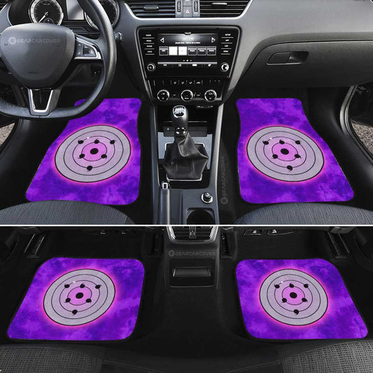 Sasuke Rinnegan Car Floor Mats Custom Anime Tie Dye Style - Gearcarcover - 2