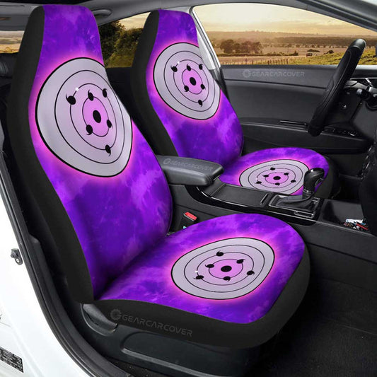 Sasuke Rinnegan Car Seat Covers Custom Anime Tie Dye Style - Gearcarcover - 1