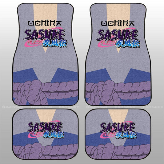 Sasuke Shippuden Uniform Car Floor Mats Custom Anime Car Interior Accessories - Gearcarcover - 2