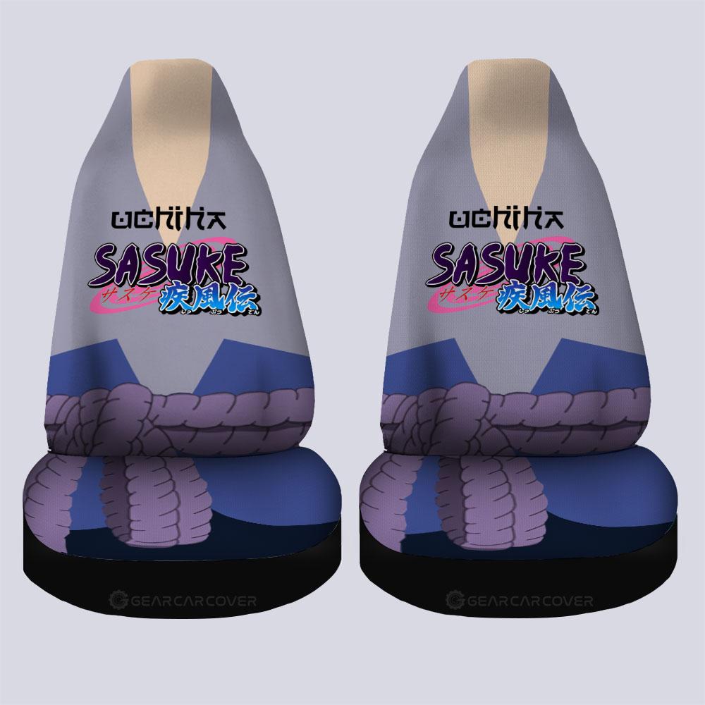 Sasuke Shippuden Uniform Car Seat Covers Custom Anime Car Interior Accessories - Gearcarcover - 4
