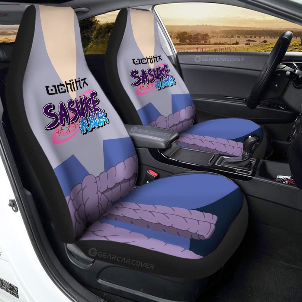 Sasuke Shippuden Uniform Car Seat Covers Custom Anime Car Interior Accessories - Gearcarcover - 1