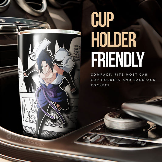 Sasuke Tumbler Cup Custom Anime Car Accessories Mix Manga - Gearcarcover - 2