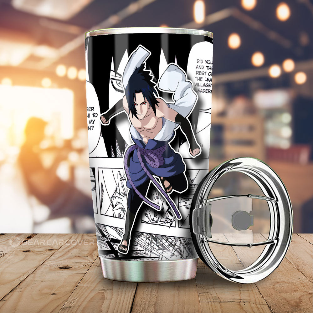 Sasuke Tumbler Cup Custom Anime Car Accessories Mix Manga - Gearcarcover - 1