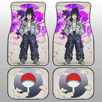 Sasuke Uchiha Car Floor Mats Anime Collection - Gearcarcover - 1