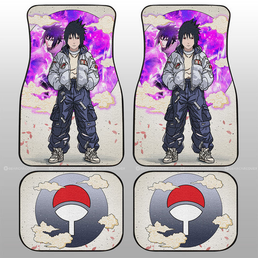 Sasuke Uchiha Car Floor Mats Anime Collection - Gearcarcover - 1