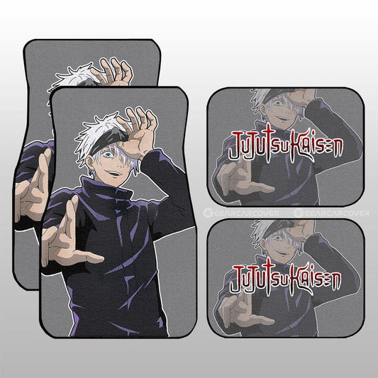 Satoru Gojo Car Floor Mats Custom Main Character - Gearcarcover - 1
