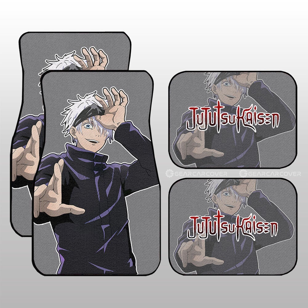 Satoru Gojo Car Floor Mats Custom Main Character Jujutsu Kaisen Anime - Gearcarcover - 1