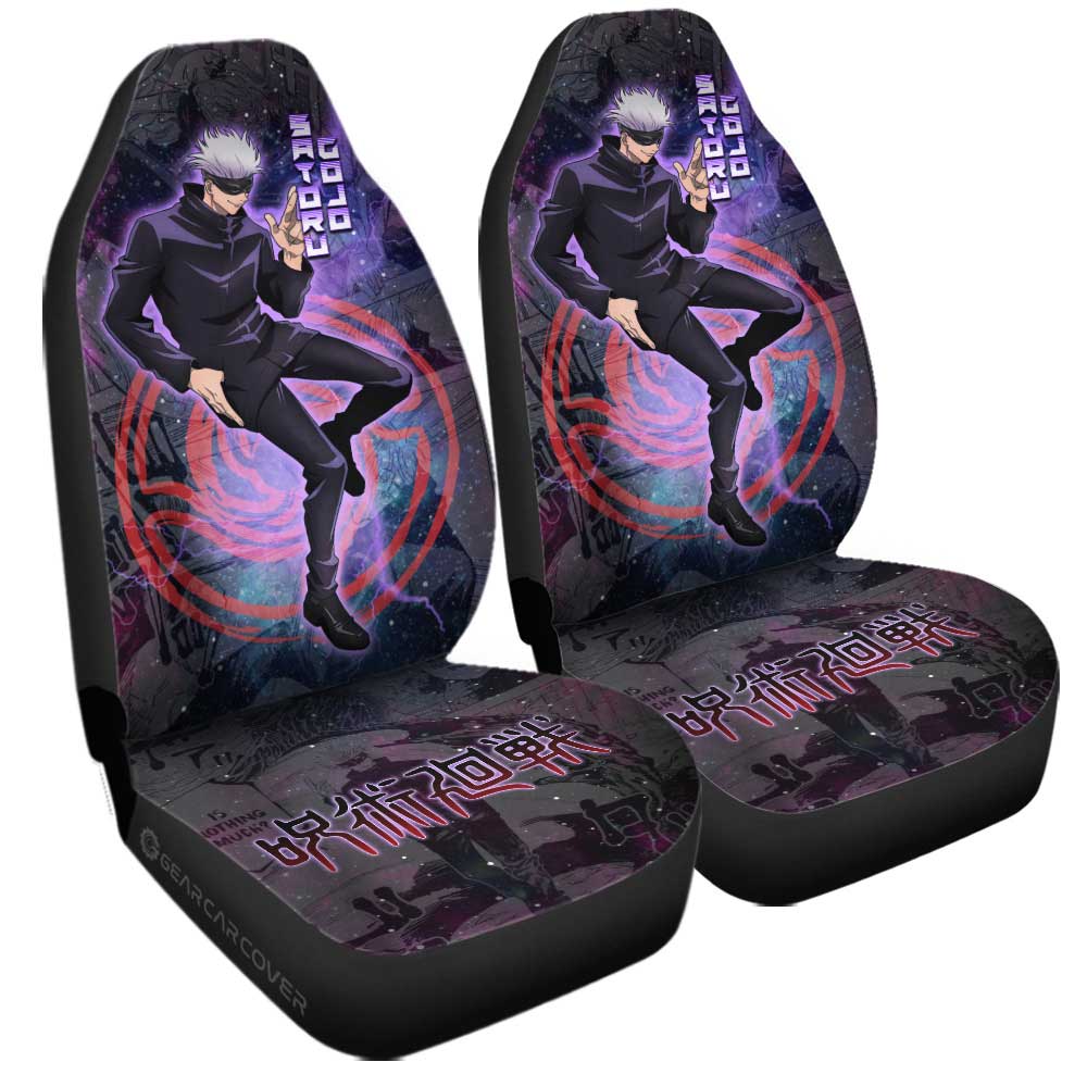 Satoru Gojo Car Seat Covers Custom Galaxy Manga Style - Gearcarcover - 3