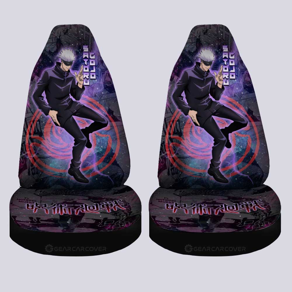 Satoru Gojo Car Seat Covers Custom Galaxy Manga Style - Gearcarcover - 4