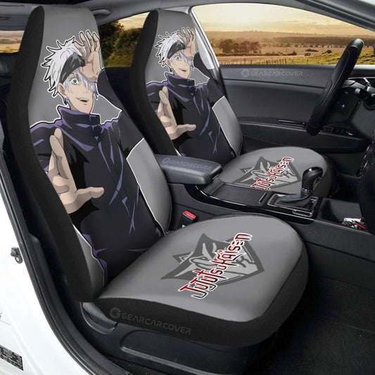 Satoru Gojo Car Seat Covers Custom Main Character - Gearcarcover - 1
