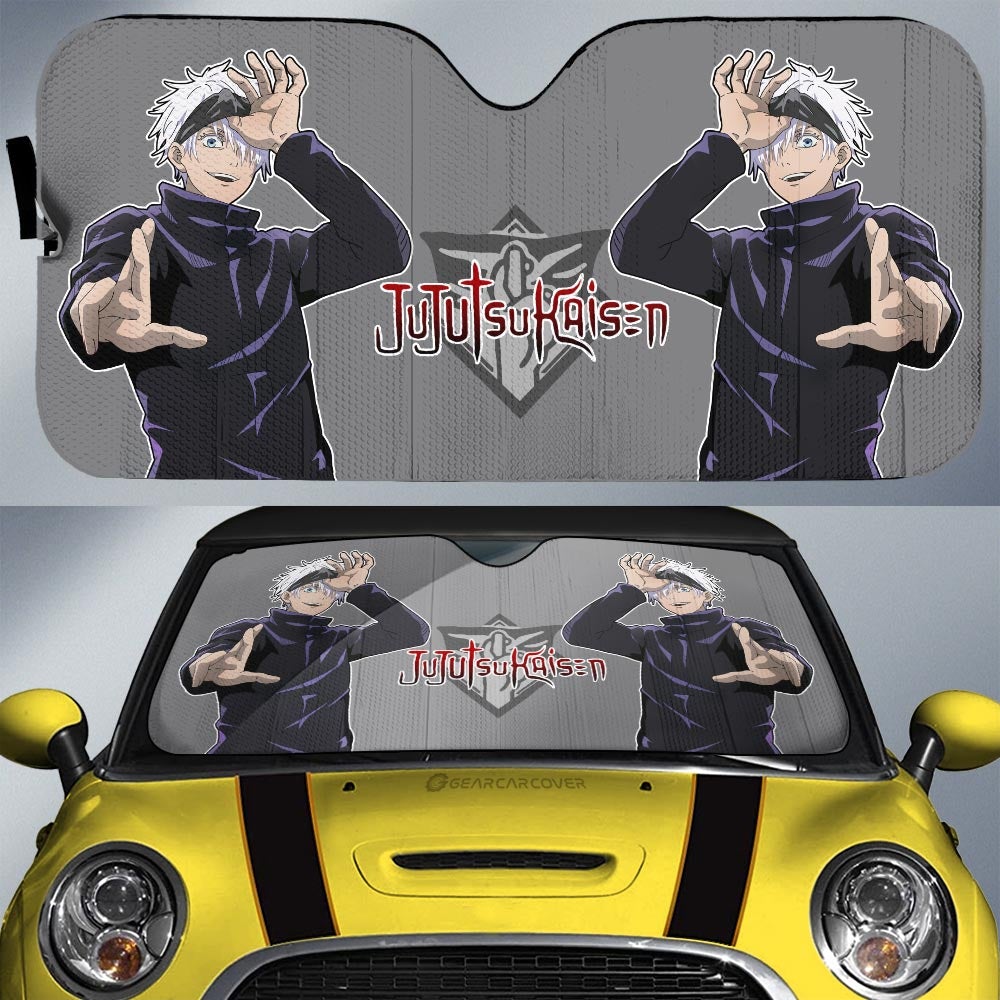 Satoru Gojo Car Sunshade Custom Main Character - Gearcarcover - 1