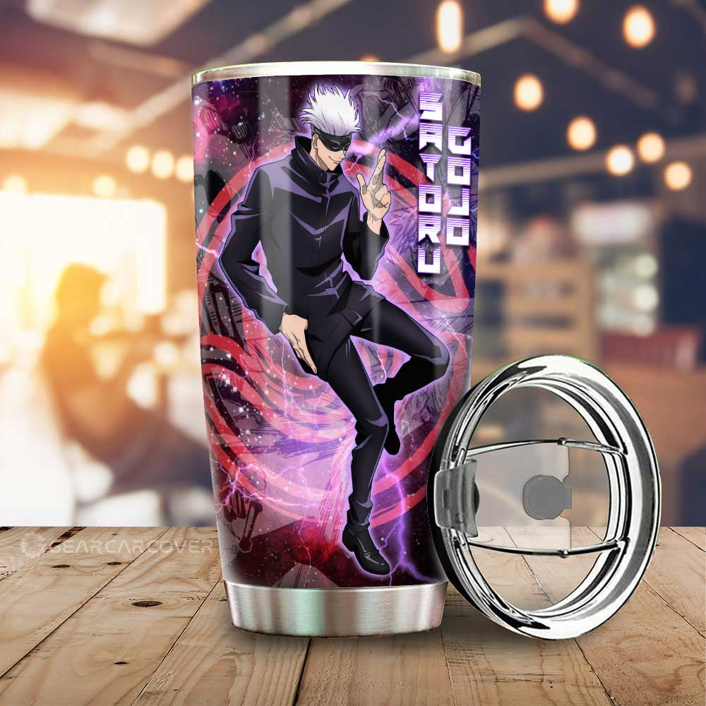 Satoru Gojo Tumbler Cup Custom Galaxy Manga Style - Gearcarcover - 1