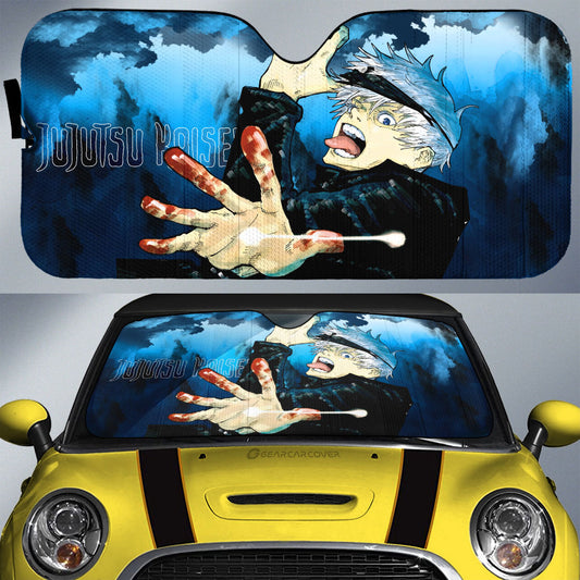 Satoru Gojou Car Sunshade Collection - Gearcarcover - 1