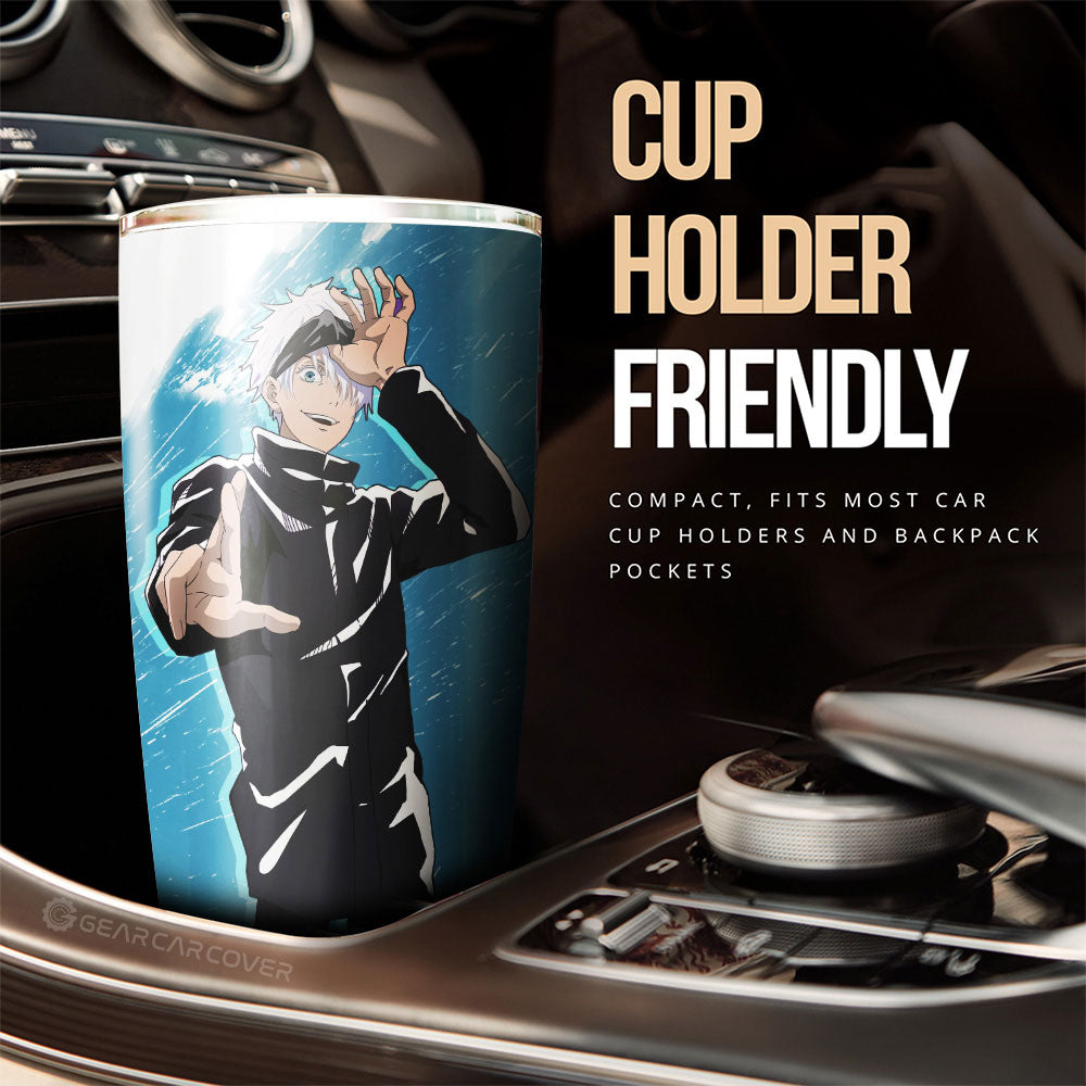 Satoru Gojou Tumbler Cup Custom Car Accessories - Gearcarcover - 3