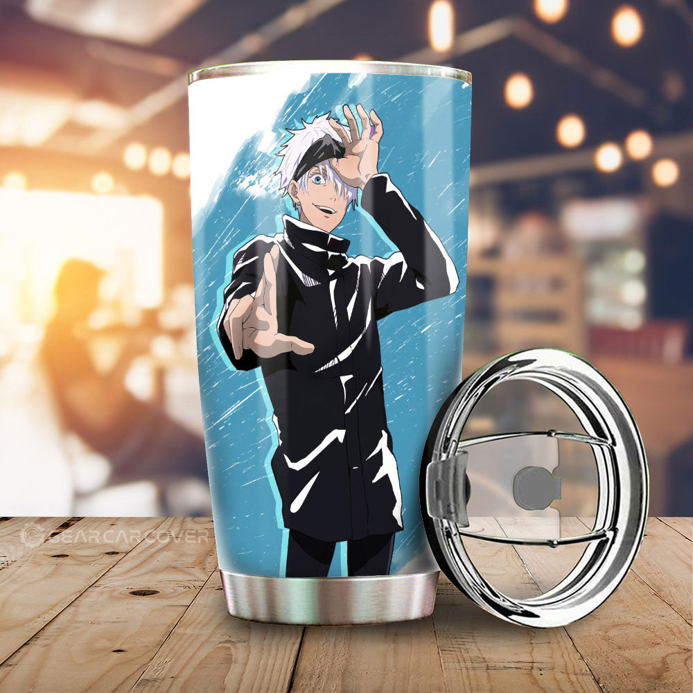 Satoru Gojou Tumbler Cup Custom Car Accessories - Gearcarcover - 1