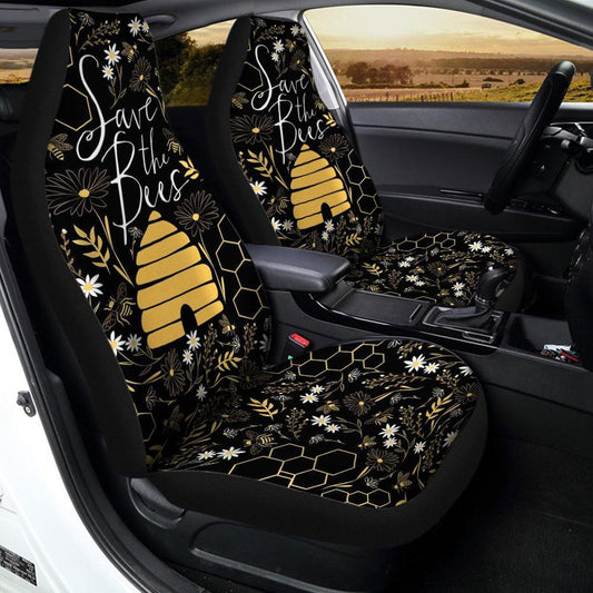 Save The Bees Car Seat Covers Custom Car Accessories - Gearcarcover - 2