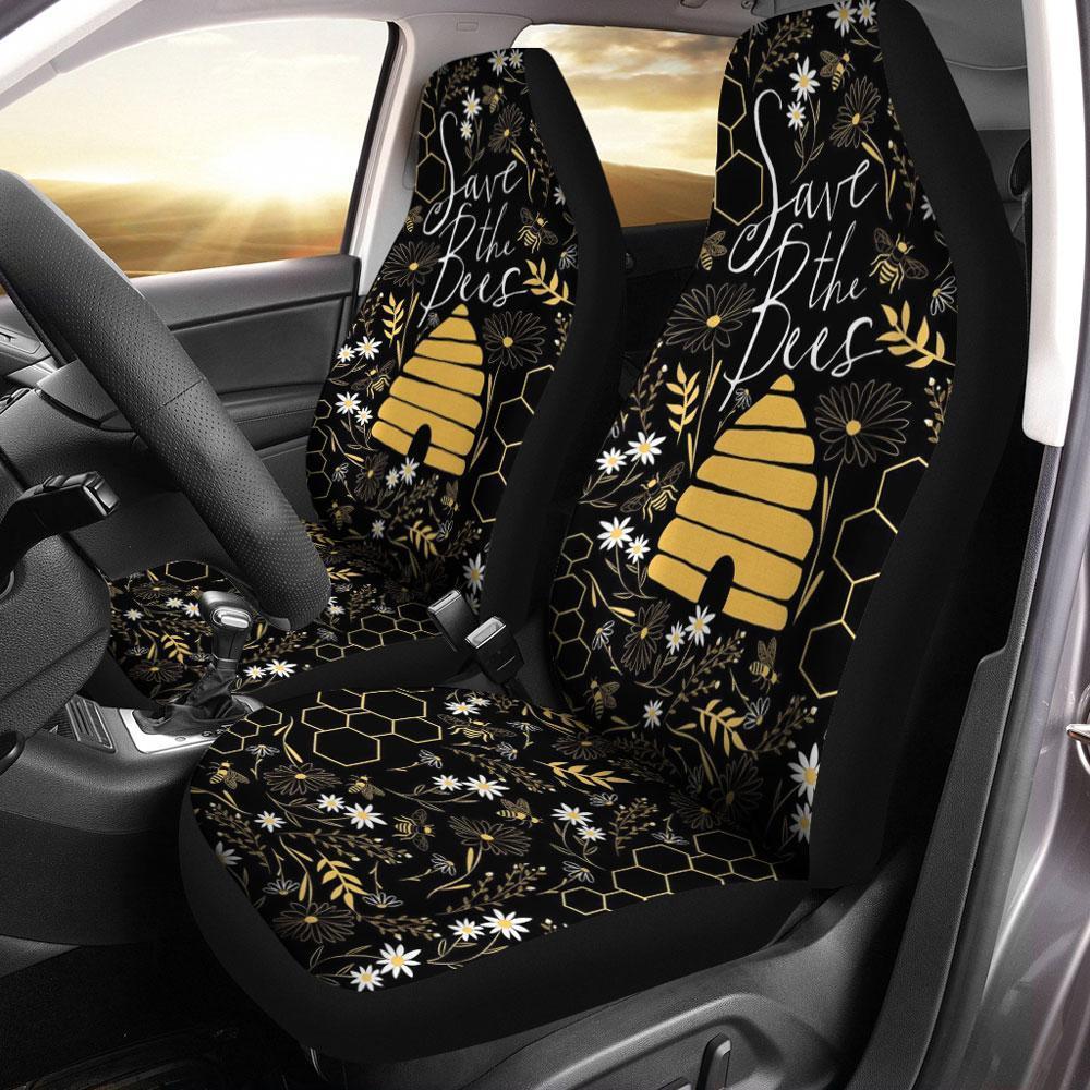 Save The Bees Car Seat Covers Custom Car Accessories - Gearcarcover - 1