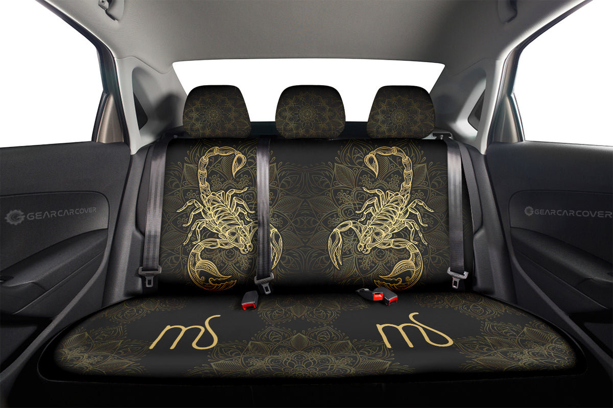 Scorpio Zodiac Car Back Seat Cover Custom Gifts - Gearcarcover - 2