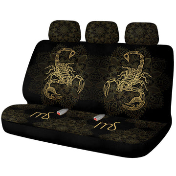 Scorpio Zodiac Car Back Seat Cover Custom Gifts - Gearcarcover - 1