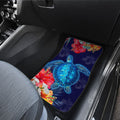 Sea Turtle Car Floor Mats Custom Hibiscus Flower Car Accessories - Gearcarcover - 4