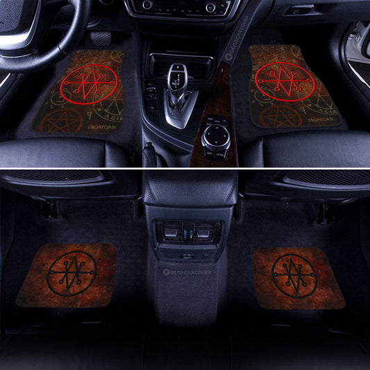 Seal of Azazel Car Floor Mats Custom Supernatural Car Accessories - Gearcarcover - 2