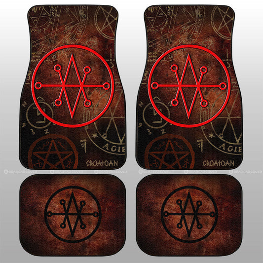 Seal of Azazel Car Floor Mats Custom Supernatural Car Accessories - Gearcarcover - 1