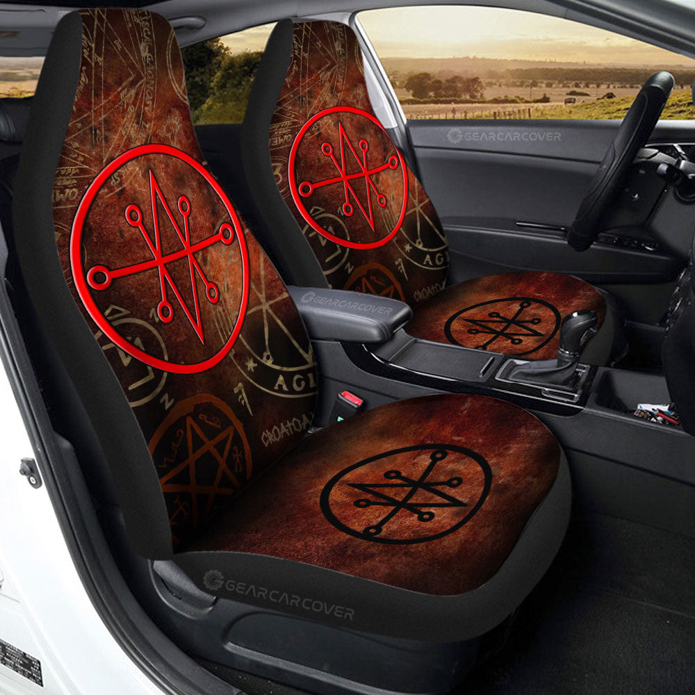 Seal of Azazel Car Seat Covers Custom Supernatural Car Accessories - Gearcarcover - 2