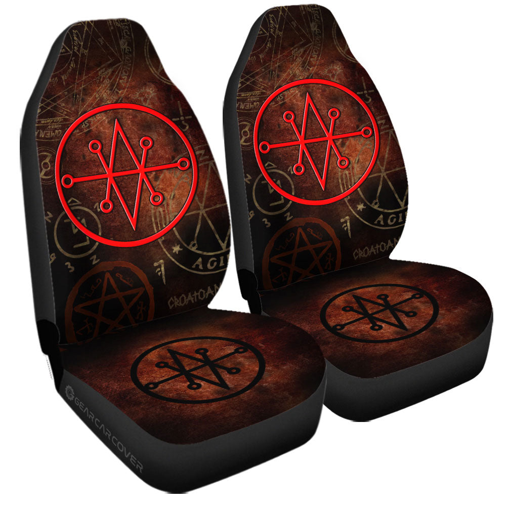 Seal of Azazel Car Seat Covers Custom Supernatural Car Accessories - Gearcarcover - 3