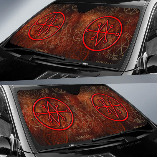 Seal of Azazel Car Sunshade Custom Supernatural Car Accessories - Gearcarcover - 2