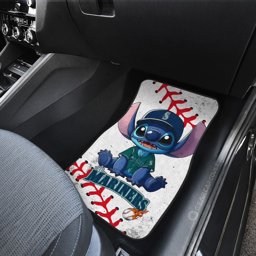 Seattle Mariners Car Floor Mats Stitch Theme Collection - Gearcarcover - 3