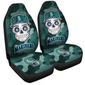 Seattle Mariners Car Seat Covers Skull Theme Collection - Gearcarcover - 3