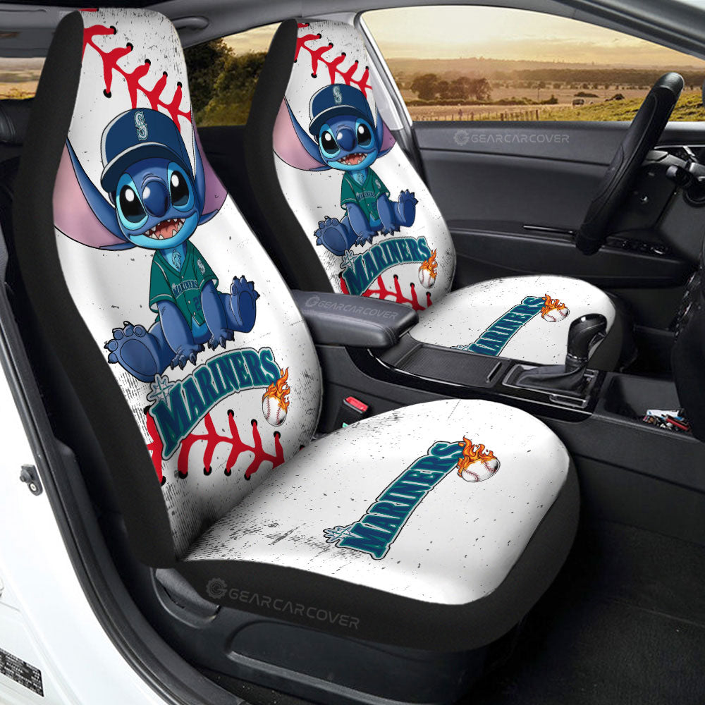 Seattle Mariners Car Seat Covers Stitch Theme Collection - Gearcarcover - 2