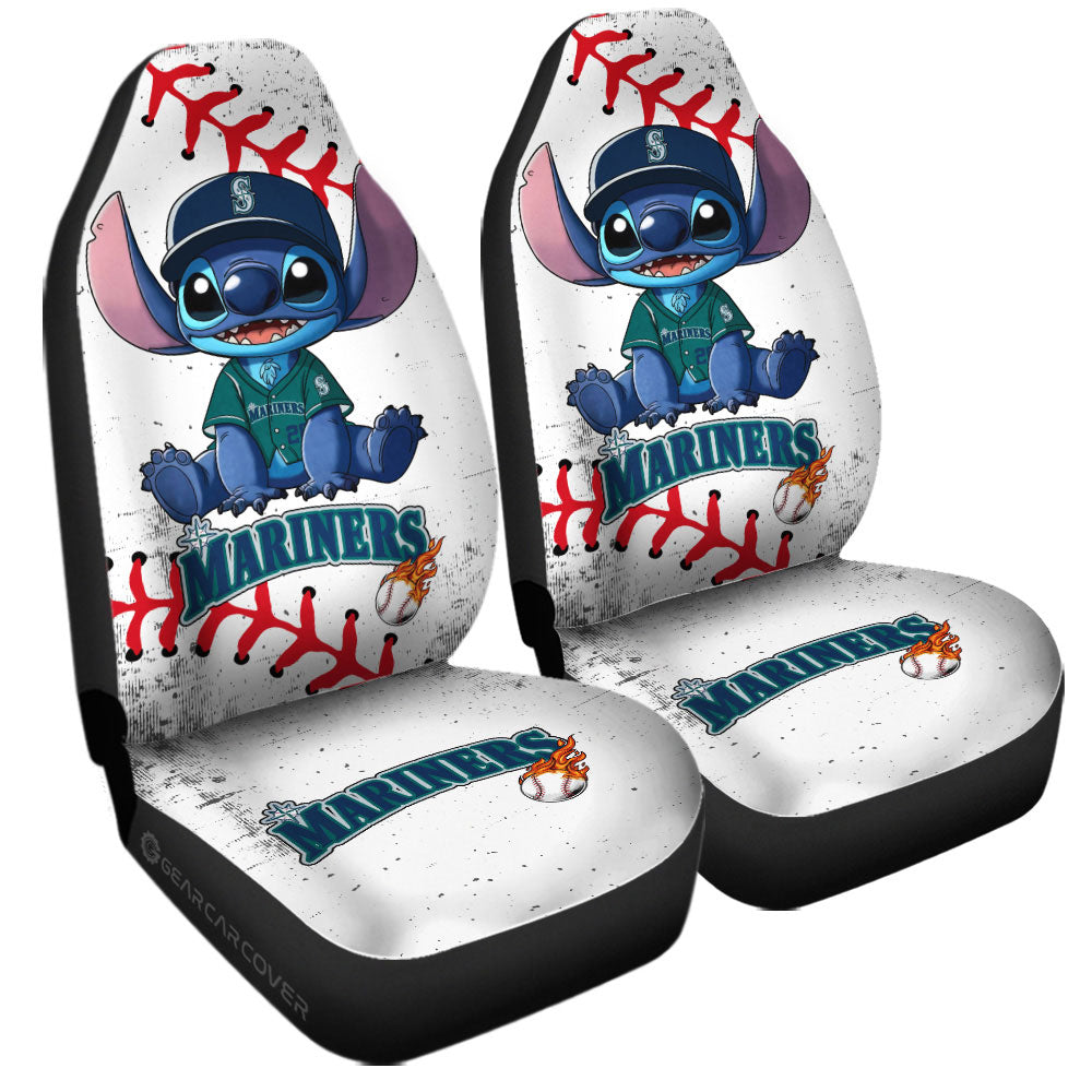 Seattle Mariners Car Seat Covers Stitch Theme Collection - Gearcarcover - 3