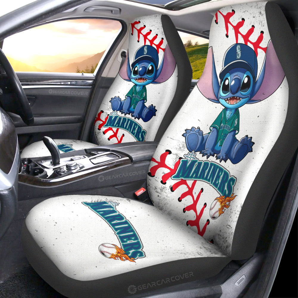 Seattle Mariners Car Seat Covers Stitch Theme Collection - Gearcarcover - 1